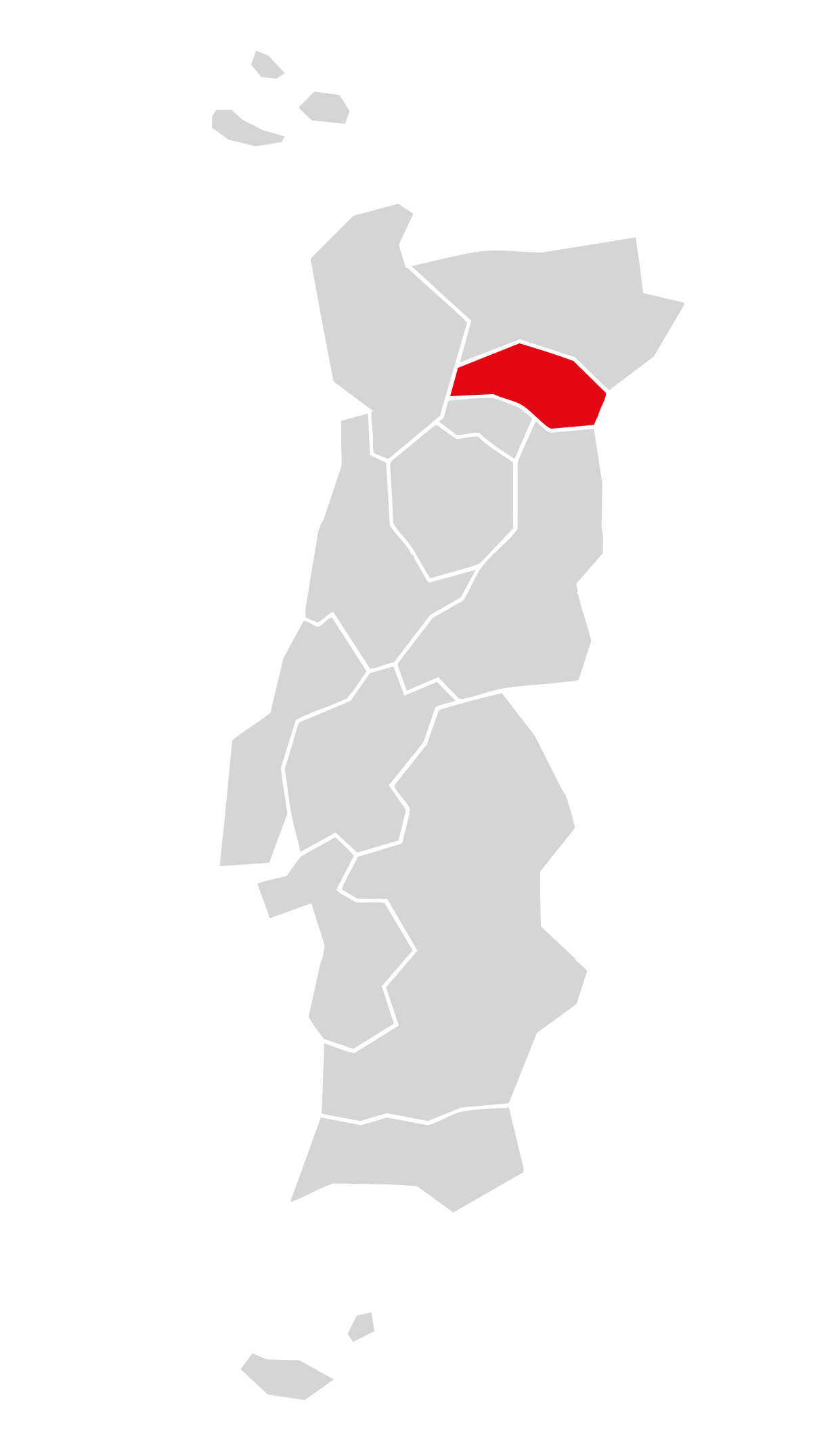 Mapa da região