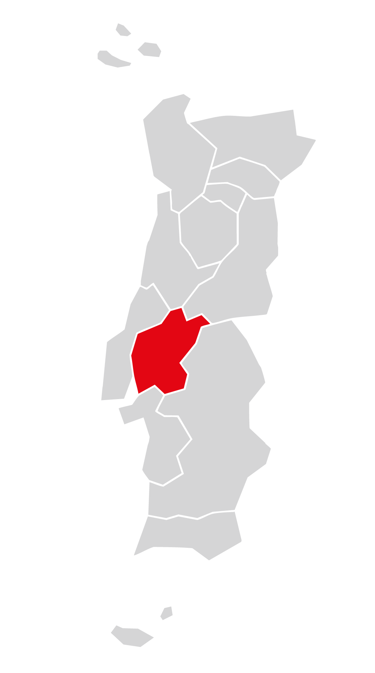 Mapa da região